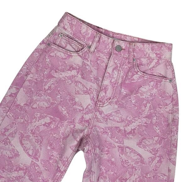 HOST PICK! BDG Denim Pink Patterned Cowboy Jeans - Picture 2 of 7